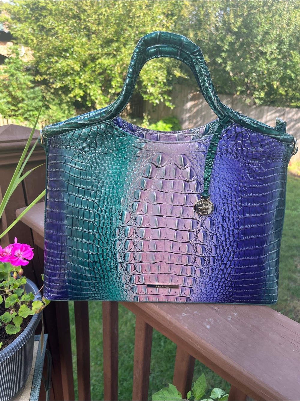 NWT Brahmin Large Elaine Enchant Ombré Melbourne